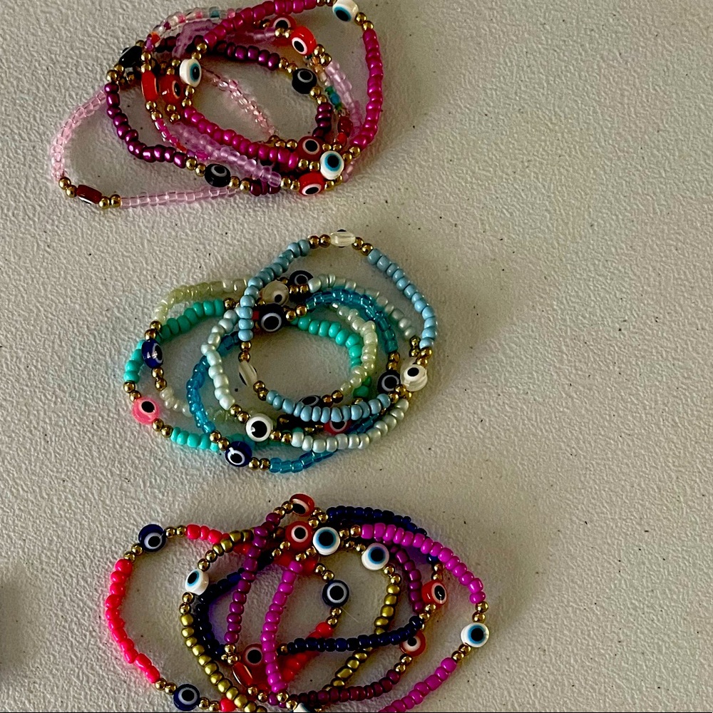 Stackable Heishi Multicolored Bracelets - image 7